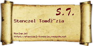 Stenczel Tomázia névjegykártya